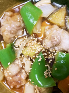 全てレンジ豚こま団子根菜たっぷり梅甘酢煮-レシピのメイン写真