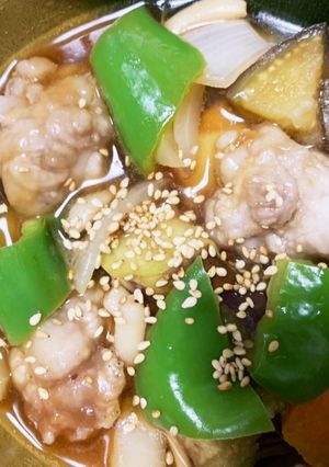全てレンジ豚こま団子根菜たっぷり梅甘酢煮-レシピのメイン写真