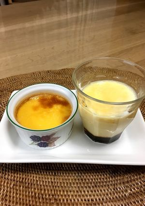 焼きプリンと蒸しプリン-レシピのメイン写真