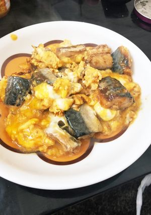 材料２つ！５分で！鯖味噌煮缶の卵とじ☆-レシピのメイン写真