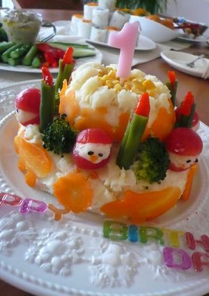 ☆1歳誕生日ケーキ☆-レシピのメイン写真