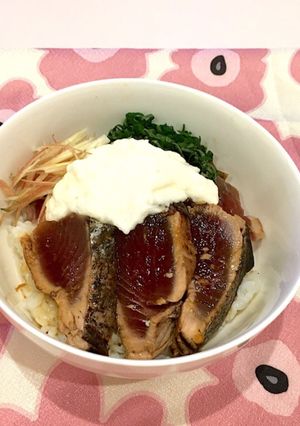 かつおのさっぱり山かけ丼-レシピのメイン写真