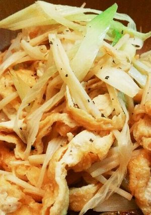 えのき！長ネギ！油揚げ！のやみつき炒め-レシピのメイン写真