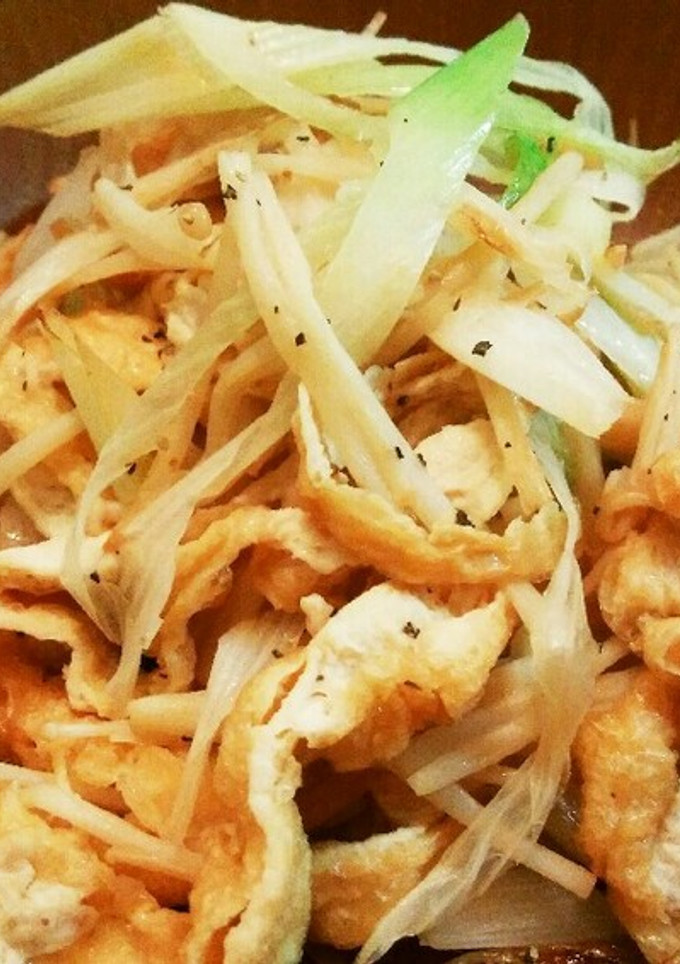 えのき！長ネギ！油揚げ！のやみつき炒め-レシピのメイン写真