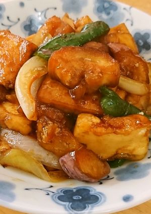 ボリューム満点☆厚揚げ＆野菜の甘酢炒め-レシピのメイン写真