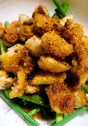 簡単！まな板包丁なしの鶏皮ポン酢-レシピのメイン写真