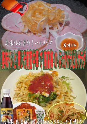 美味ドレ青じそ南蛮中華で南高梅冷し饂飩S-レシピのメイン写真