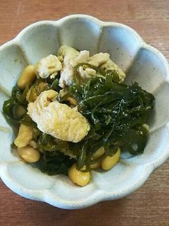 豚肉 切り昆布 大豆 油揚げ 炒め煮-レシピのメイン写真