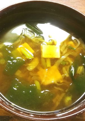 デトックスに有効　完熟梅味噌のお味噌汁-レシピのメイン写真