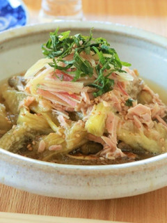 焼きなすとツナのさっぱり塩こうじ和え☀-レシピのメイン写真