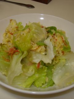 簡単☆おいしいレタスチャーハン-レシピのメイン写真