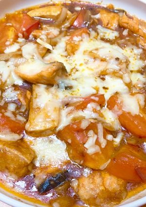 サーモントマトカレー【即席カレー風】-レシピのメイン写真