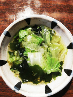 刻みめかぶとレタスのワカメスープ★☆-レシピのメイン写真