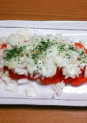 冷しトマトとたまねぎのサラダ☆-レシピのメイン写真