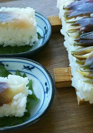 茗荷の押し寿司！-レシピのメイン写真