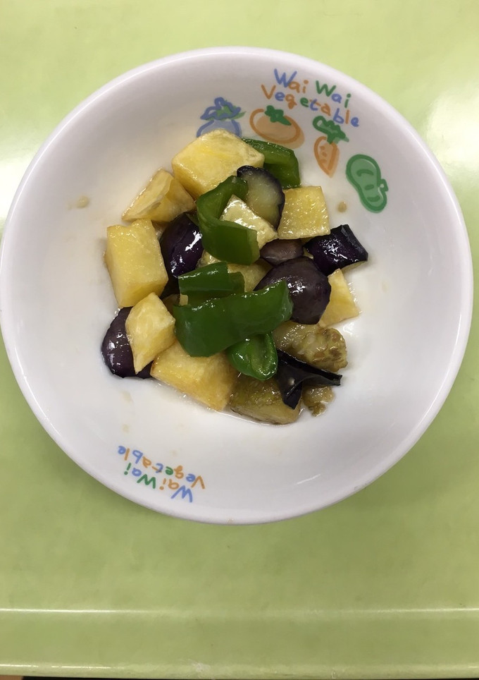【保育園給食】夏野菜の甘辛和え-レシピのメイン写真