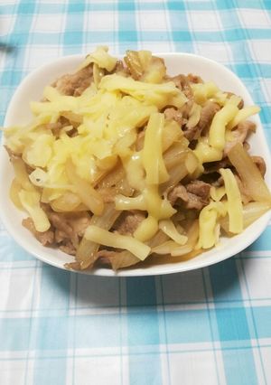 チーズ豚丼-レシピのメイン写真