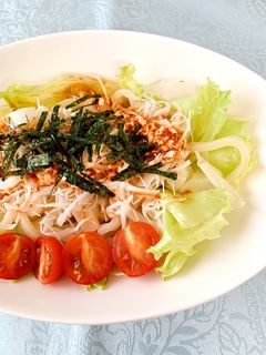 簡単ピリ辛サラダうどん-レシピのメイン写真