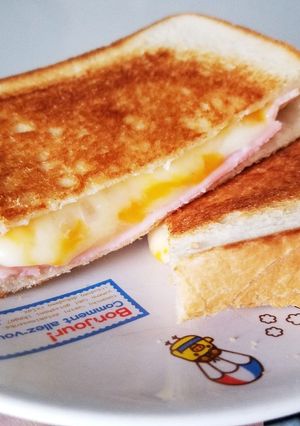 ハムとチーズのホットサンド-レシピのメイン写真