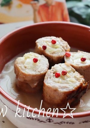 キャベツの豚肉巻き☆クリームソースがけ-レシピのメイン写真