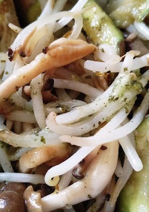 なすともやしとしめじのさわやか大葉風味-レシピのメイン写真