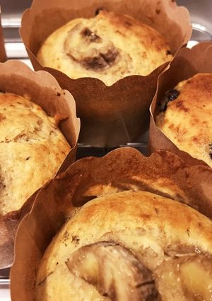 米粉全粒粉大豆粉チョコバナナマフィン-レシピのメイン写真