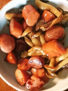 ウィンナーとしめじのバター炒め-レシピのメイン写真
