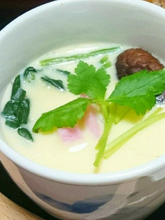 余熱でなめらか茶碗蒸し♪-レシピのメイン写真