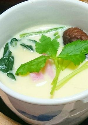 余熱でなめらか茶碗蒸し♪-レシピのメイン写真