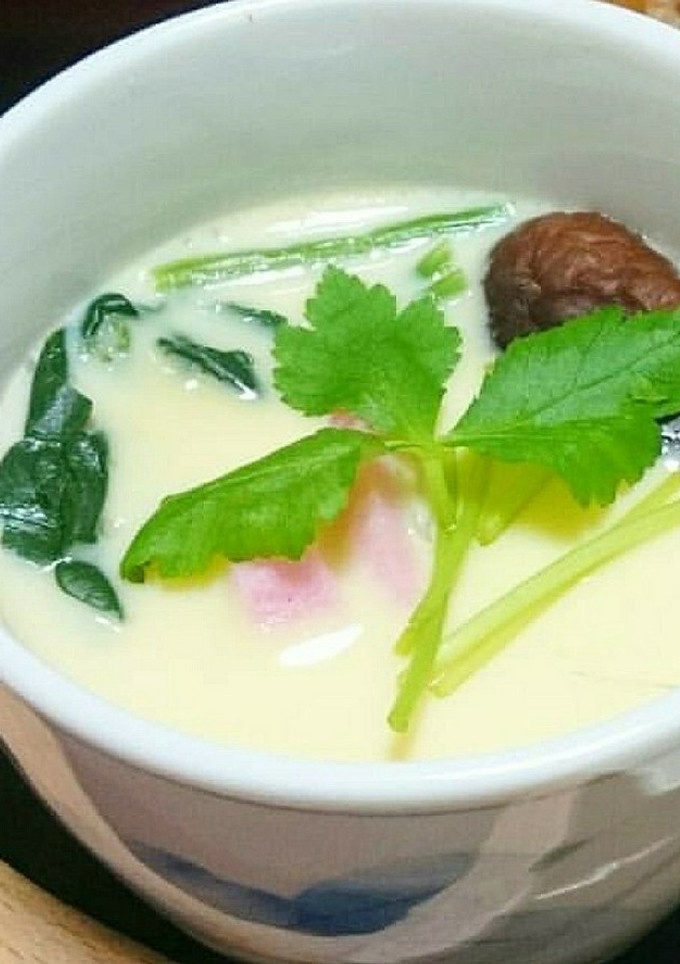 余熱でなめらか茶碗蒸し♪-レシピのメイン写真