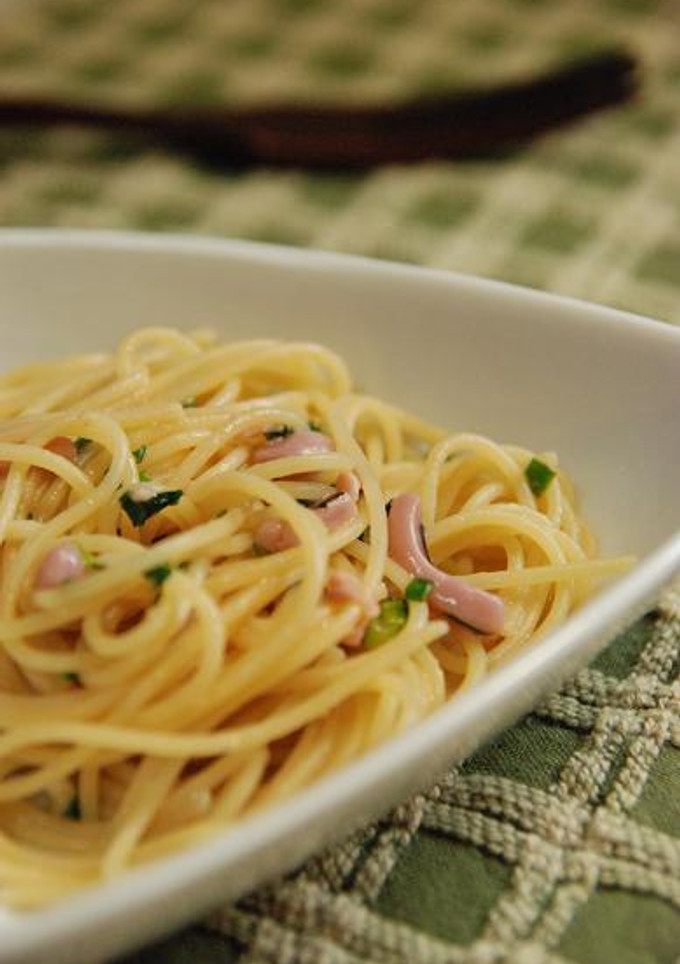 塩辛と小ネギの和風パスタ-レシピのメイン写真