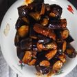 ナスのイシイのチキンハンバーグ炒め