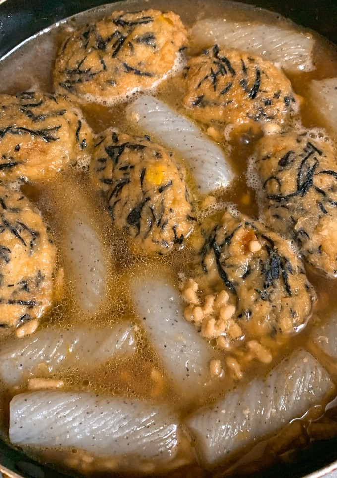 がんもどきと蒟蒻の鶏ひき肉のそぼろ煮-レシピのメイン写真