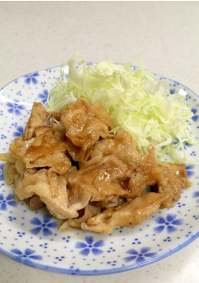 10分！豚コマだけで 簡単生姜焼き-レシピのメイン写真