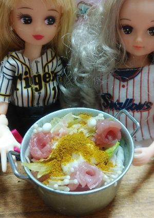 リカちゃん♡野球シリꕤ鍋アート(カレー)-レシピのメイン写真