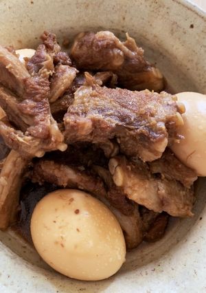 男子が絶賛☆ストウブで豚バラなんこつ煮-レシピのメイン写真