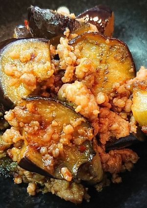 ご飯がススム！なすと豚挽き肉のピリ辛炒め-レシピのメイン写真