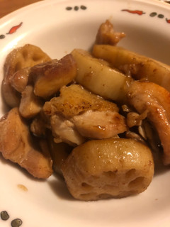 鶏とレンコンの甘辛炒め-レシピのメイン写真