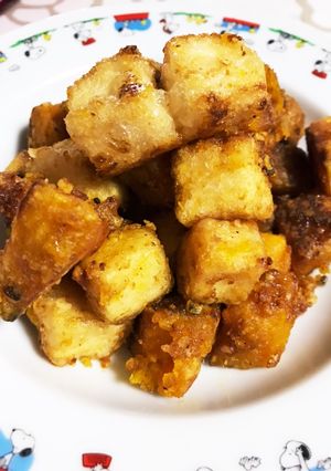 豆腐とカボチャのコロコロ照り焼き-レシピのメイン写真