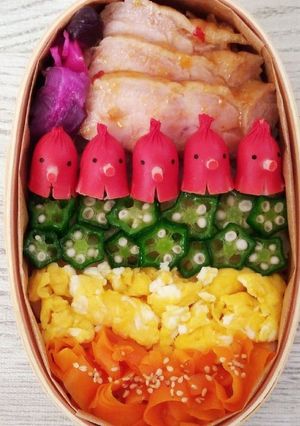 タコさんで可愛く☆3~6色丼弁当-レシピのメイン写真
