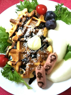 ホットケーキミックスで【ワッフル】-レシピのメイン写真