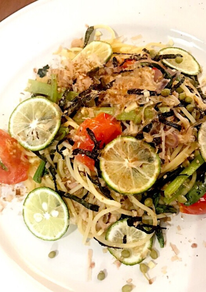 簡単！だしの素とツナ缶で和風パスタ-レシピのメイン写真