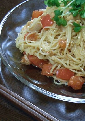 食欲そそるさっぱりツナトマそうめん☆-レシピのメイン写真