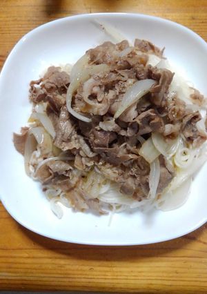 牛肉玉葱のポン酢素麺-レシピのメイン写真