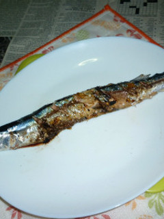網焼きで生秋刀魚の塩焼き-レシピのメイン写真