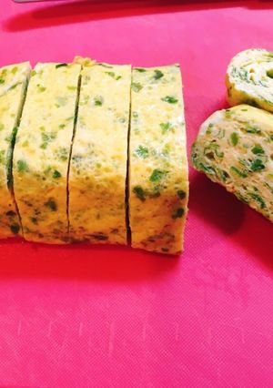 あおさ海苔入り出汁巻きたまご焼き-レシピのメイン写真
