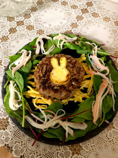 お月見ハンバーグ-レシピのメイン写真