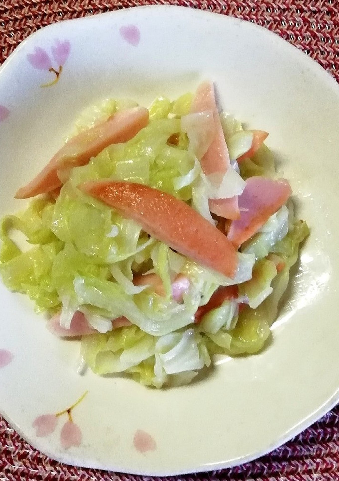 簡単＊キャベツと魚肉ソーセージの塩炒め＊-レシピのメイン写真