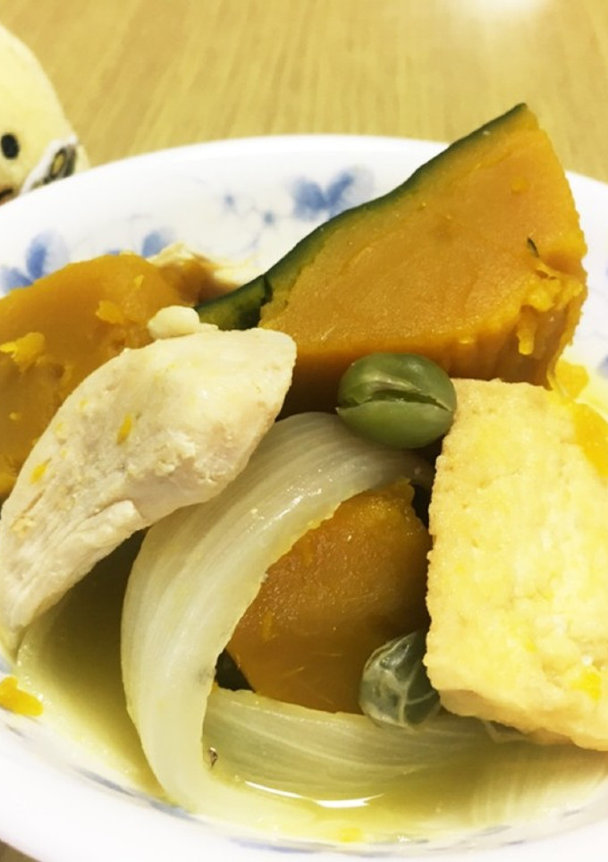 煮汁が黒くならない　具沢山かぼちゃの煮物-レシピのメイン写真