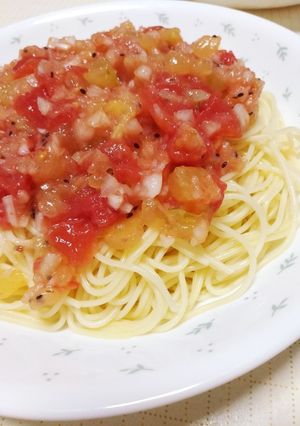 キウイとトマトのフルーツパスタ-レシピのメイン写真